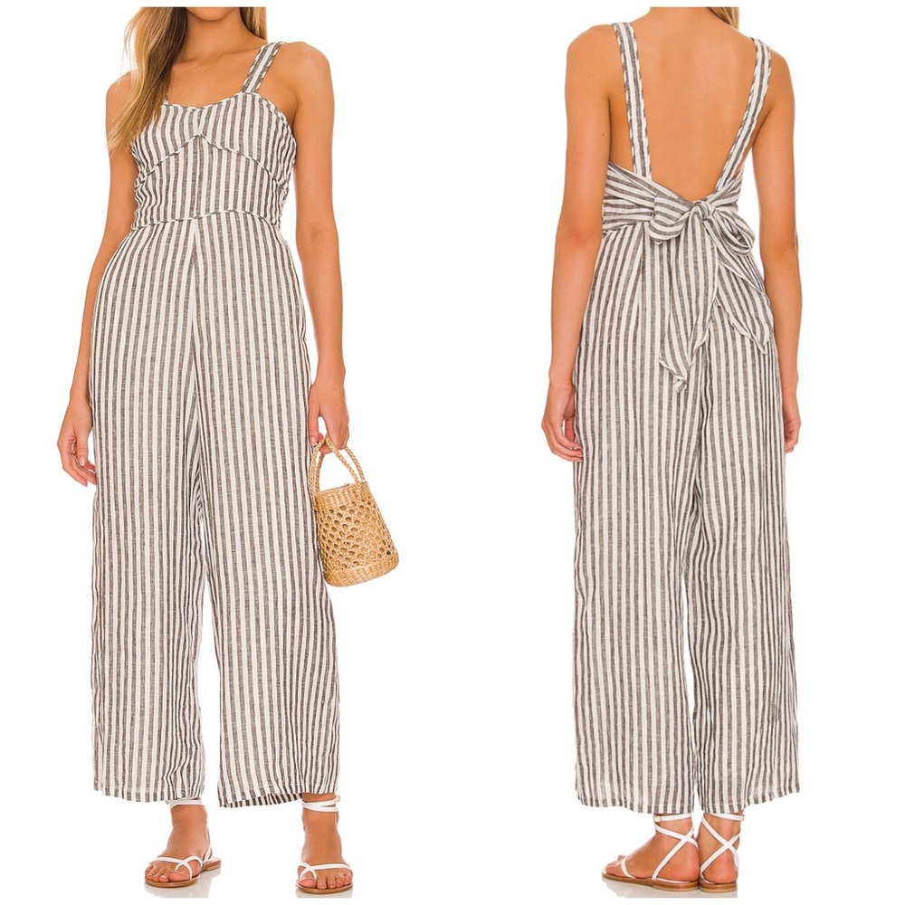 Sancia Anja Linen Jumpsuit Striped Size XS